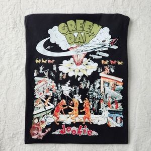 Green Day Black Dookie Band T-Shirt, Mens Size 2X
